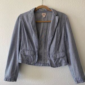Vintage Mossimo Cotton Striped Blazer Jacket